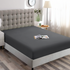 Super King Fitted Sheet Dark Grey Microfiber 40cm Deep Pocket