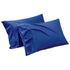 1000TC Ultra Soft Microfiber Pillowcases,Pair of Standard Pillow Covers,（royalblue, Standard Size, 48x74 cm)