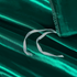 Satin Quilt cover Set Hotel 3 Pieces Quilt cover with Pillowcase, Art Silk Bedding Set-Luxury Soft Silky pillowcase for Hair and Skin, Similar to Silk Duvet/Donna Cover Set- 3 Pieces(Double,Green)
