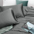 Art Silk Satin Sheet Set Hotel 4 Pieces Fitted/Flat Sheet Bedding Set-Luxury Soft Silky Sheets for Hair and Skin, Similar to Silk Bed Sheets Set 4 Pieces(Double,Grey)