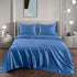 Art Silk Satin Sheet Set Hotel 4 Pieces Fitted/Flat Sheet Bedding Set-Luxury Soft Silky Sheets for Hair and Skin, Similar to Silk Bed Sheets Set 4 Pieces(King,Ocean)