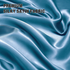 Satin Quilt cover Set Hotel 3 Pieces Quilt cover with Pillowcase, Art Silk Bedding Set-Luxury Soft Silky pillowcase for Hair and Skin, Similar to Silk Duvet/Donna Cover Set- 3 Pieces(Queen,Ocean)