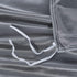 Satin Quilt cover Set Hotel 3 Pieces Quilt cover with Pillowcase, Art Silk Bedding Set-Luxury Soft Silky pillowcase for Hair and Skin, Similar to Silk Duvet/Donna Cover Set- 3 Pieces(Queen,Grey)