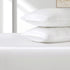 Satin Fitted Sheet Set Hotel 3 Pieces Fitted Sheet with Pillowcase, Art Silk Bedding Set-Luxury Soft Silky Sheets for Hair and Skin, Similar to Silk Fitted Sheets Set 3 Pieces(Queen,White)