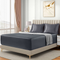 Queen Satin Fitted Sheet Set 3 Piece Grey Silky Soft Bedding Pillowcases