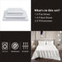 Art Silk Satin Sheet Set Hotel 4 Pieces Fitted/Flat Sheet Bedding Set-Luxury Soft Silky Sheets for Hair and Skin, Similar to Silk Bed Sheets Set 4 Pieces(Queen,White)