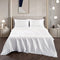Art Silk Satin Sheet Set Hotel 4 Pieces Fitted/Flat Sheet Bedding Set-Luxury Soft Silky Sheets for Hair and Skin, Similar to Silk Bed Sheets Set 4 Pieces(Super King,White)