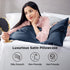 Silk Pillowcase for Hair and Skin Mulberry Silk Pillowcase Soft Breathable Smooth Both Sided Natural Silk Pillowcase with Envelope pocket Beauty Sleep Silk Pillow Case for Gift (2 Pack, Standard, Navy)