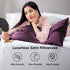 Silk Pillowcase for Hair and Skin Mulberry Silk Pillowcase Soft Breathable Smooth Both Sided Natural Silk Pillowcase with Envelope pocket Beauty Sleep Silk Pillow Case for Gift (2 Pack, Standard, Purple)