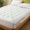 800GSM Mattress Topper Viscose Derived from Bamboo, Thick Pillowtop Fitted Mattress Cover with 45cm Deep Skirt - Machine Washable Hypoallergenic(Double,Green)