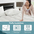 1000GSM Mattress Topper Viscose Derived from Bamboo, Thick Pillowtop Fitted Mattress Cover with 45cm Deep Skirt - Machine Washable Hypoallergenic（Single,Black）