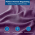 4 Piece Hotel Bamboo Cooling Sheet Set -Ultra Soft 2000TC Breathable Bed Sheets Set with 37 Centimetre Deep Pocket-Cooling Sheets for Hot Sleepers(Purple,Double)