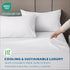 3 Piece Hotel Bamboo Cooling Sheet Set -Ultra Soft 2000TC Breathable Bed Sheets Set with 37 Centimetre Deep Pocket-Cooling Sheets for Hot Sleepers(White,King Single)