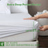 3 Piece Hotel Bamboo Cooling Fitted Sheet Set & Pillowcase -Ultra Soft 2000TC Breathable Fitted Bed Sheets Set with 37 Centimetre Deep Pocket-Cooling Sheets for Hot Sleepers(White,Super King)