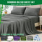4 Piece Hotel Bamboo Cooling Sheet Set -Ultra Soft 2000TC Breathable Bed Sheets Set with 37 Centimetre Deep Pocket-Cooling Sheets for Hot Sleepers(Grey,Super King)