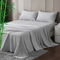 King Bamboo Cooling Sheet Set 4PC 2000TC Deep Pocket Silver Grey