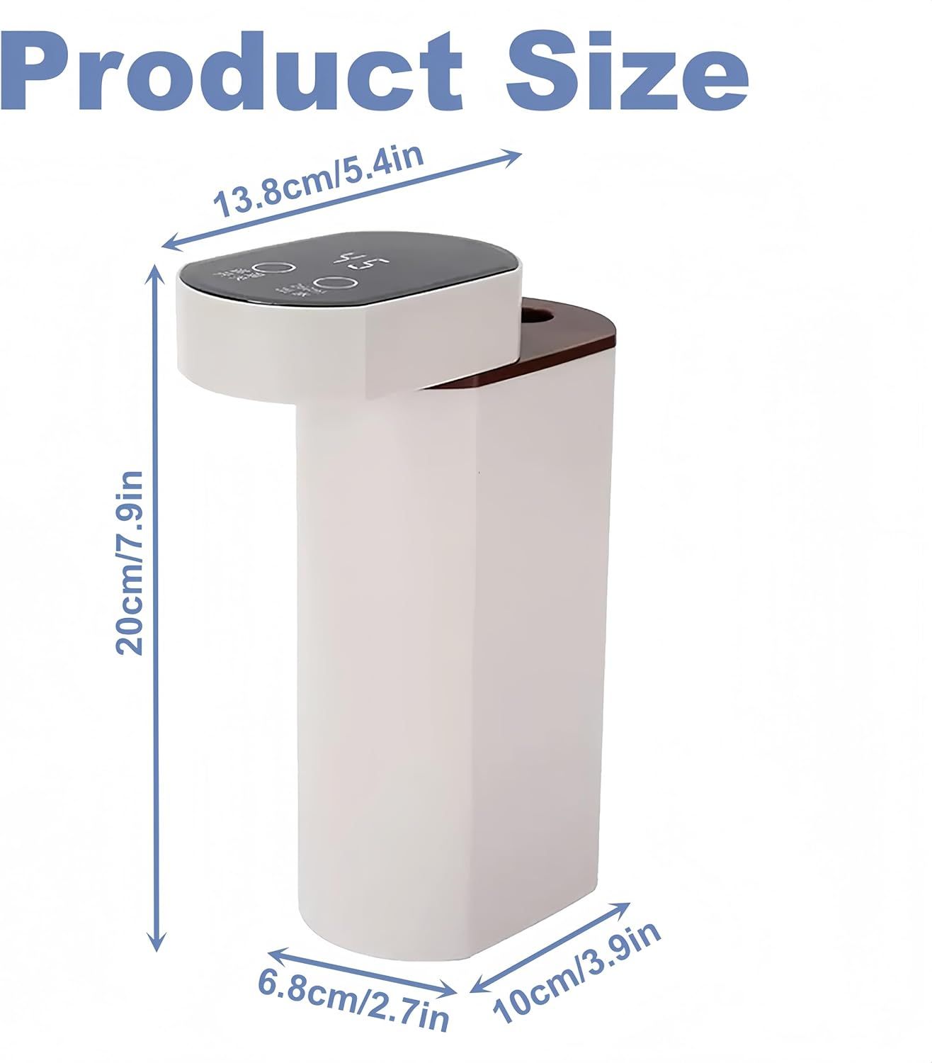 Portable Instant Hot Water Dispenser, 3S Rapid Heating Electric Water Boiler with Adjustable 5 Temperatures, Digital Touch Screen for Home Office Camping Tea, Coffee