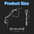Single Monitor Arm for 17-30 Inch Screens,Height Adjustable Desk Mount Sliver Aluminium Monitor Stand, VESA 75/100mm with C-Clamp/Grommet Base&Gas Spring,Ergonomic Stand for Work/Gaming