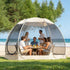 Pop Up Screen House Tent 305cm 6-8 Person Mozzie Mesh Shelter 220cm Headroom
