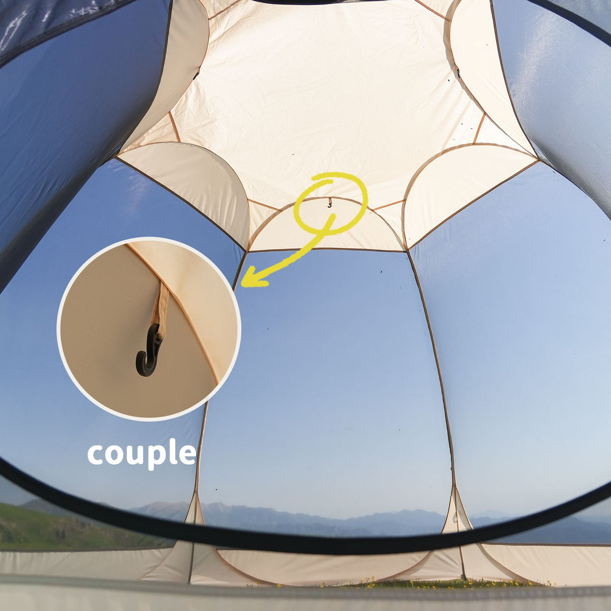 Pop Up Screen House Tent 305cm 6-8 Person Mozzie Mesh Shelter 220cm Headroom
