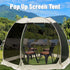 Pop Up Screen House Tent 305cm 6-8 Person Mozzie Mesh Shelter 220cm Headroom