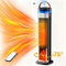 2-in-1 PTC Ceramic Tower Space Heater with Built-In Humidifier, Compact