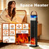 2-in-1 PTC Ceramic Tower Space Heater with Built-In Humidifier, Compact