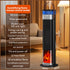 2-in-1 PTC Ceramic Tower Space Heater with Built-In Humidifier, Compact