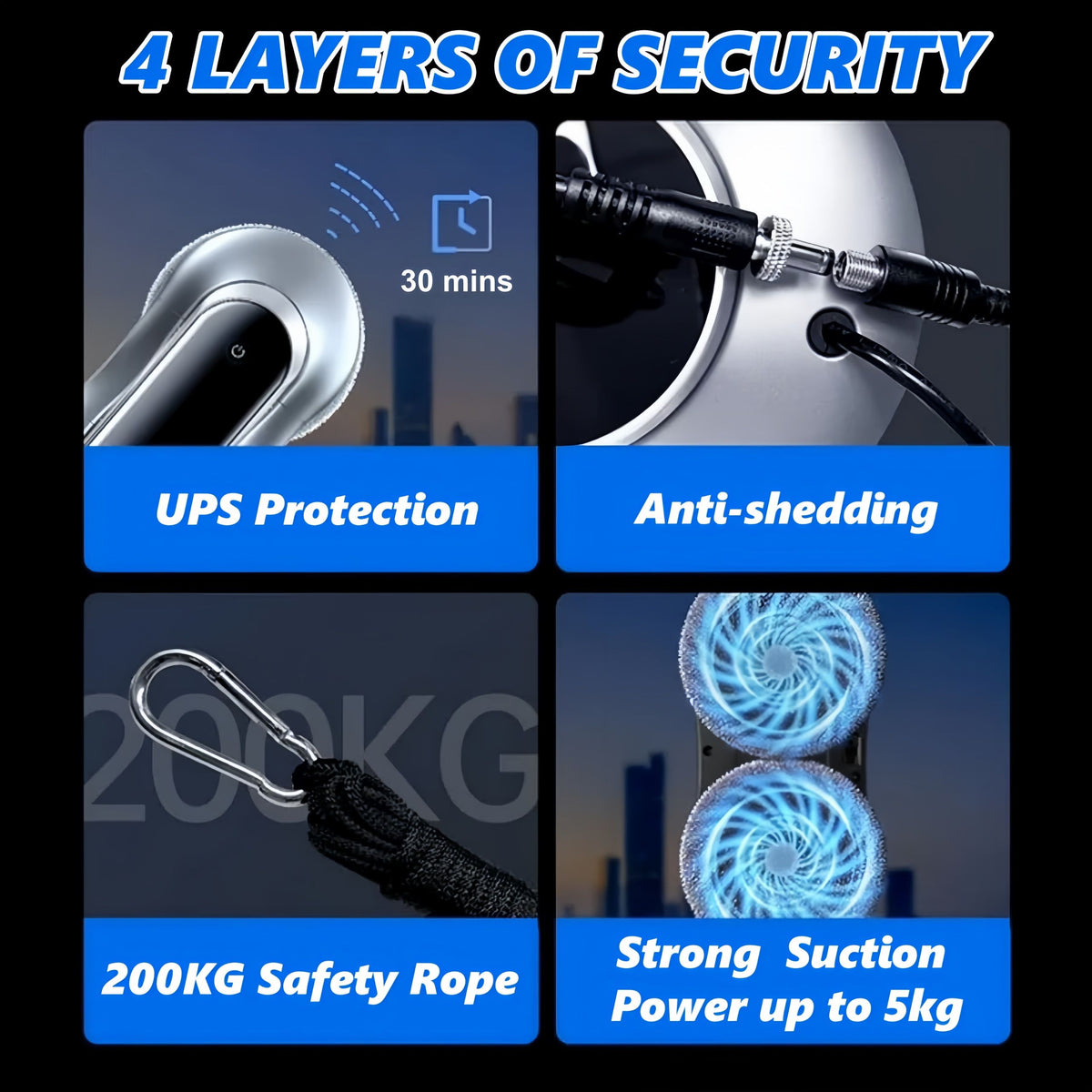Robot Window Cleaner Automatic Water Spray Glass Cleaning Robot
