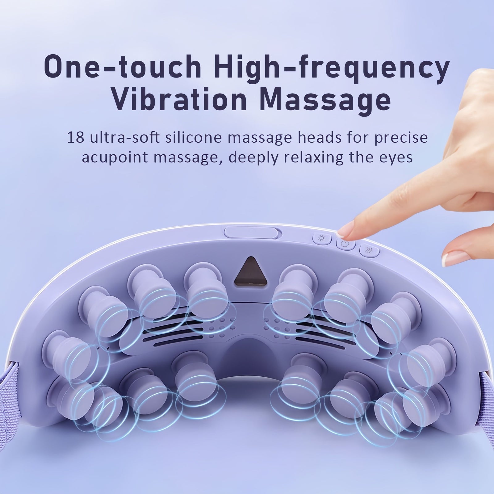 Eye Massager with Nano Mist Moisturising, Dry Eyes, Dark Circles, Heated Eye Mask with 8 Acupoint Massage, Rechargeable Bluetooth Music Eye Care Device for Relaxation Improve Sleeping