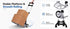 Folding Hand Truck, 1 Pack Portable Dolly Cart with Telescoping Handle, Lightweight Aluminum Alloy Foldable Hand Truck with Solid Rubber Wheels, Compact Moving Cart for Home, Office, Shopping, Travel