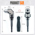 90 Degree Right Angle Drill Bit Adapter with Detachable Auxiliary Handle for Tight Space Screwdriving, Equipment Repair and Fastener Installation Tasks (Universal Screwdriver + 10 Bits)