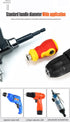 90 Degree Right Angle Drill Bit Adapter with Detachable Auxiliary Handle for Tight Space Screwdriving, Equipment Repair and Fastener Installation Tasks (Universal Screwdriver + 10 Bits)
