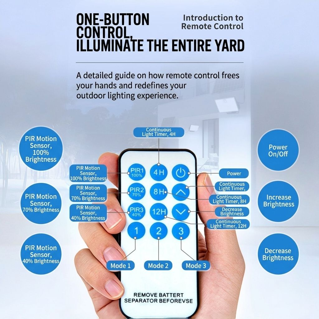 Split-Type Solar Powered Motion Sensor Floodlight with Detachable Panel, Dual Mounting Brackets, IP65 Waterproof, 6500K Cool White or 3000K Warm White Options, Ideal for Driveways, Patios, Entryways, and Emergency Indoor Use (1PCS, 6500K Cool White)