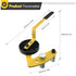 Deck Board Straightening Tool with Anti-Slip Handle and Hard Pressure Roller for Aligning Wooden or Metal Joinery Decking Installation Projects (Yellow)