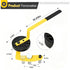 Deck Board Straightening Tool with Anti-Slip Handle and Hard Pressure Roller for Aligning Wooden or Metal Joinery Decking Installation Projects (Yellow)