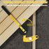 Deck Board Straightening Tool with Anti-Slip Handle and Hard Pressure Roller for Aligning Wooden or Metal Joinery Decking Installation Projects (Yellow)
