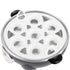 Electric Egg Cooker for 7 Eggs with Automatic Shut-Off, One-Button Operation for Hard-Boiled, Soft-Boiled, and Poached Eggs, Compact Stainless Steel Steamer for Quick Breakfast and Daily Meals (Silver)