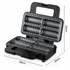 Electric Sausage Roll Maker with Non-Stick Dual-Sided Heating Plates, 800W Compact Countertop Appliance for Homemade Pastries, Savory Snacks and Breakfast Treats (Black)