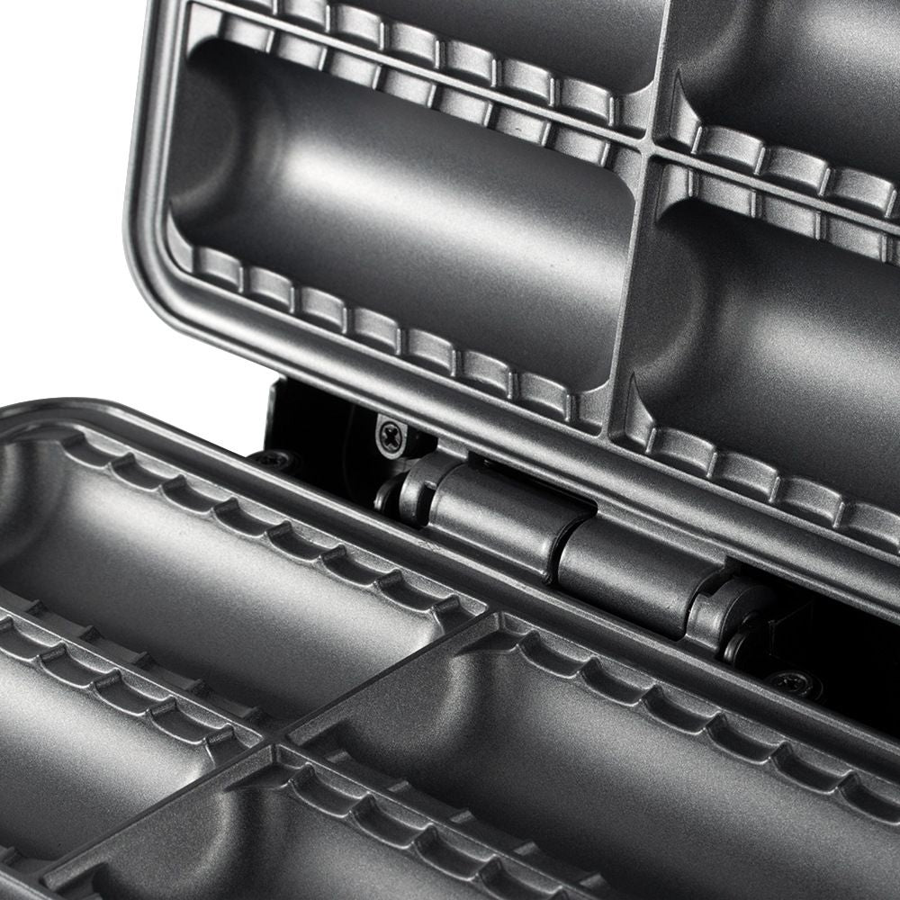 Electric Sausage Roll Maker with Non-Stick Dual-Sided Heating Plates, 800W Compact Countertop Appliance for Homemade Pastries, Savory Snacks and Breakfast Treats (Black)