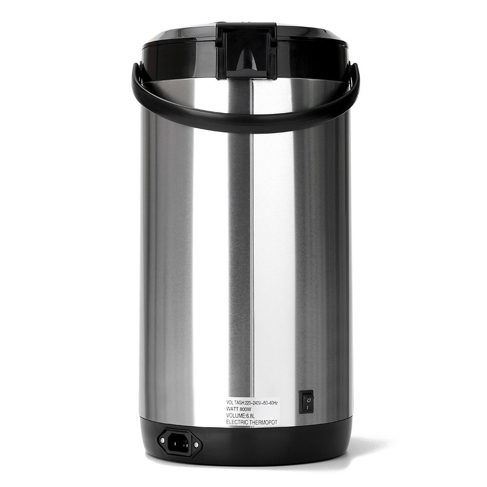 6.8L Large Capacity Electric Hot Water Boiler with Stainless Steel Body, Multi-Mode Dispensing and Keep-Warm Function for Home and Small Office Daily Hot Water Use (Silver)