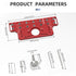 2-in-1 Cabinet Door Drilling Locator Template for Hinge and Handle Installation, Alloy Woodworking Punch Positioner with Scale Marks for Drawer Wardrobe File Cabinet Hardware Mounting (2-in-1 Cabinet Hinge & Handle Drilling Jig)