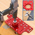 2-in-1 Cabinet Door Drilling Locator Template for Hinge and Handle Installation, Alloy Woodworking Punch Positioner with Scale Marks for Drawer Wardrobe File Cabinet Hardware Mounting (2-in-1 Drilling Jig with Row Hole Guide & Drill Bits Set)