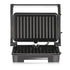 1000W Electric Indoor Grill and Panini Press with Non-Stick Double-Sided Plates, 180-Degree Open Flat Design for Steaks, Skewers, Sausages and Sandwiches, Compact Countertop Cooking Appliance for Everyday Home Meals (Silver)