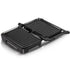 1000W Electric Indoor Grill and Panini Press with Non-Stick Double-Sided Plates, 180-Degree Open Flat Design for Steaks, Skewers, Sausages and Sandwiches, Compact Countertop Cooking Appliance for Everyday Home Meals (Silver)