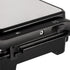 1000W Electric Indoor Grill and Panini Press with Non-Stick Double-Sided Plates, 180-Degree Open Flat Design for Steaks, Skewers, Sausages and Sandwiches, Compact Countertop Cooking Appliance for Everyday Home Meals (Silver)