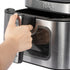 Smart Stainless Steel Air Fryer with Visible Glass Window, Touch and APP Control, Large Capacity for Oil-Free Cooking of Fries, Meat, Vegetables and Desserts in Home Kitchens (Silver)