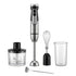4-in-1 Multifunctional Hand Blender with 304 Stainless Steel Immersion Stick, Chopper Bowl, Whisk Attachment and Measuring Cup for Smoothies, Baby Food, Soups, Cream and Egg Whisking, and Vegetable Chopping in Home Kitchen (5-in-1)