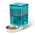 Smart Pet Feeder with WiFi and Button Control, 4L Automatic Cat and Dog Food Dispenser with Removable Stainless Steel Bowl, Ideal for Busy Owners, Travel, and Home Use (Blue, WIFI Version)