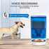Smart Pet Feeder with WiFi and Button Control, 4L Automatic Cat and Dog Food Dispenser with Removable Stainless Steel Bowl, Ideal for Busy Owners, Travel, and Home Use (Orange, WIFI Version)
